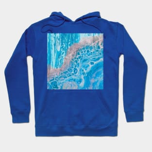 Summer Vibes Marble Waves Hoodie